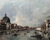 The Grand Canal with San Simeone Piccolo and Santa Lucia - 弗朗西斯科·格拉蒂